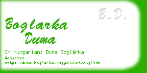 boglarka duma business card