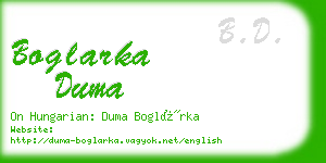 boglarka duma business card